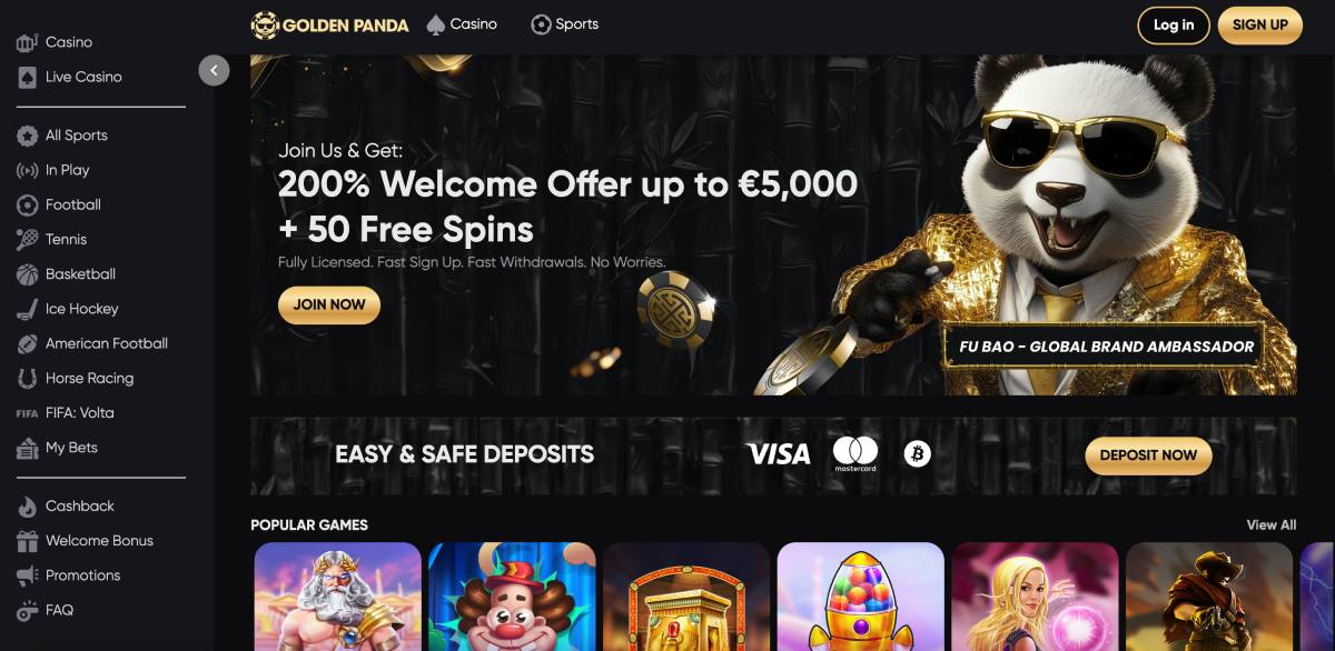 golden panda casino