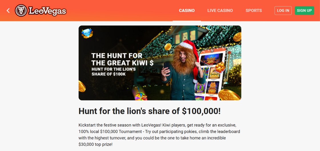 LeoVegas Christmas Casino Promotion