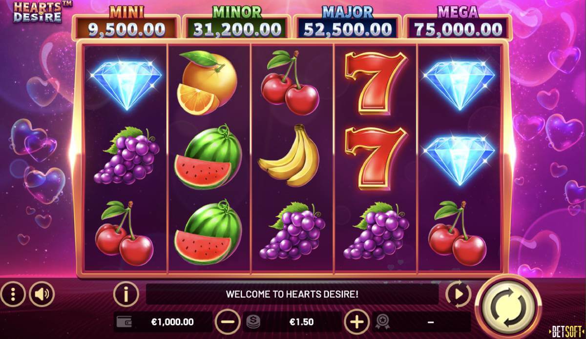 hearts desire pokie