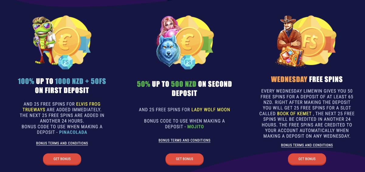 limewin casino bonus